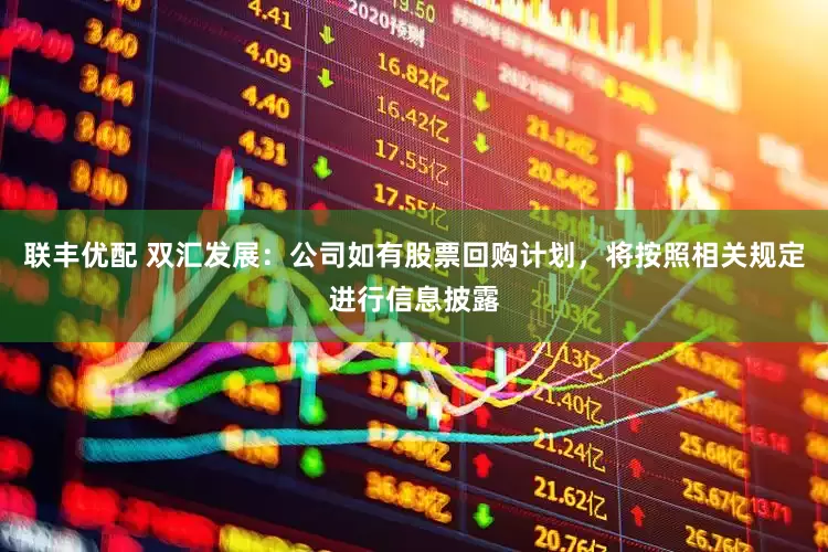 联丰优配 双汇发展：公司如有股票回购计划，将按照相关规定进行信息披露